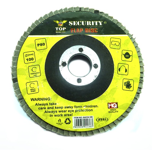 [1745] DISCO ABRASIVO 4" 100MM SECURITY