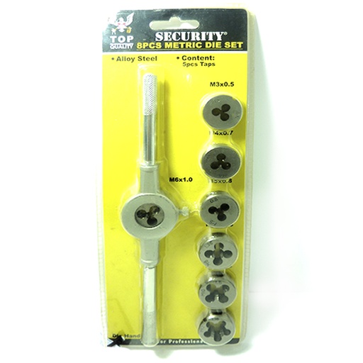 [1778] TARRAJA DE ROSCA 8 PIEZAS SECURITY