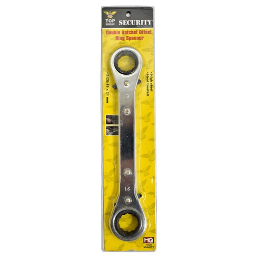 [1783] LLAVE COMBINADA 19MM X 21MM CON RATCHET SECURITY