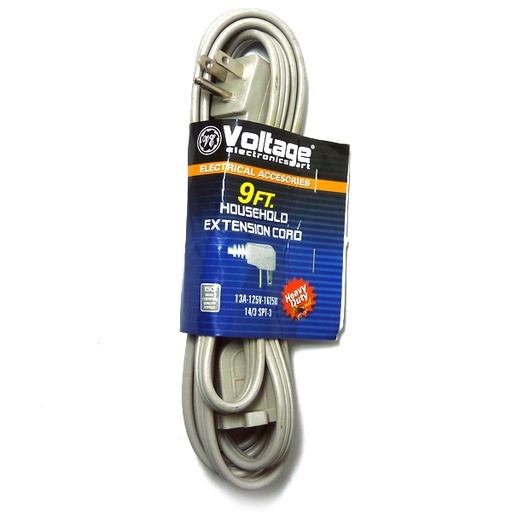 [1927] EXTENSION ELECTRICA 9FT 1 TOMA VOLTAGE