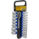 JUEGO DE RATCHET Y DADOS 20 PIEZAS DE 3/8" SECURITY