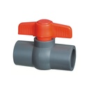 VALVULAS DE BOLA PVC 3/4" C/ROSCA BLANCA 9A145-MD1042-3-4