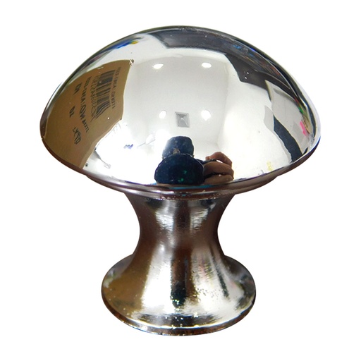 [2361] TIRADOR PARA MUEBLES DE BOTON CROMADO BRILLANTE