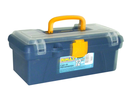 [2458] CAJA HERRAMIENTAS 12 T.P. AZUL PETROLEO  4218-XP