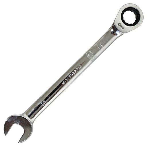 [2467] LLAVE COMBINADA 14MM CON RATCHET FIJO WOLFGANG
