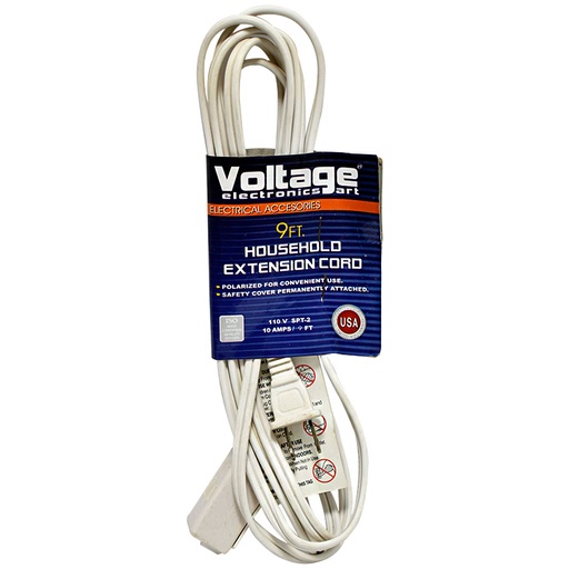 [2493] EXTENSION ELECTRICA 9FT 3 TOMAS VOLTAGE
