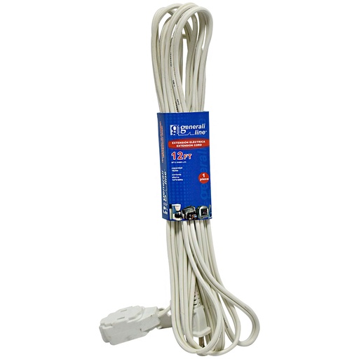 [2644] EXTENSION ELECTRICA 12FT 3 TOMAS GENERALI LINE