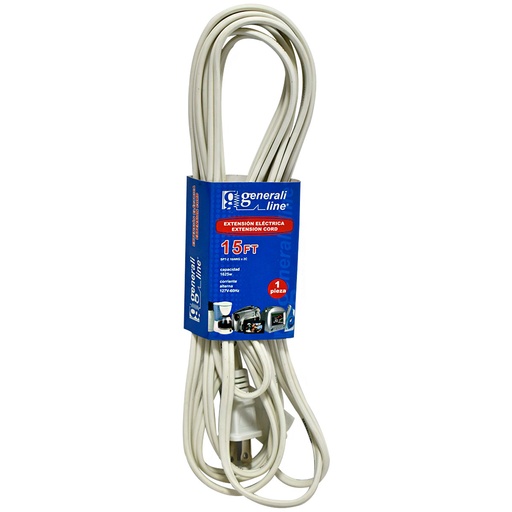 [2645] EXTENSION ELECTRICA 15FT 3 TOMAS GENERALI LINE