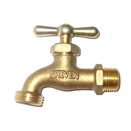 [2850] LLAVE DE CHORRO 1/2" BRONCE HC-195-VEN