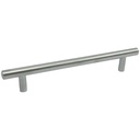 TIRADOR PARA MUEBLES 128MM PLATEADO MATE