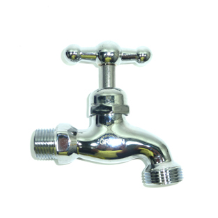 [3425] LLAVE DE CHORRO 1/2" CROMADA SIN PICO GRIVEN