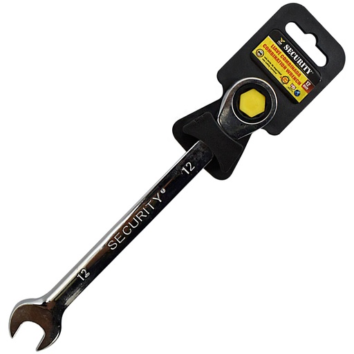 [3435] LLAVE COMBINADA 12MM CON RATCHET FIJO SECURITY
