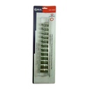 JUEGO DE DADOS CORTOS 6 PUNTAS METRIC 8MM-19MM - GENIUS