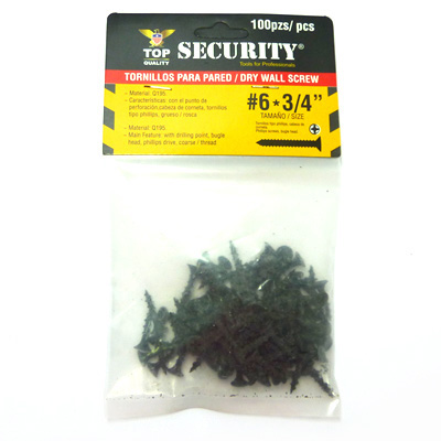 [5709] TORNILLO PARA DRYWALL 6 X 3/4" SECURITY