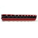 JUEGO DE DADOS DE IMPACTO CORTOS 6 PUNTAS 10 PIEZAS SAE 1/2 TF-005