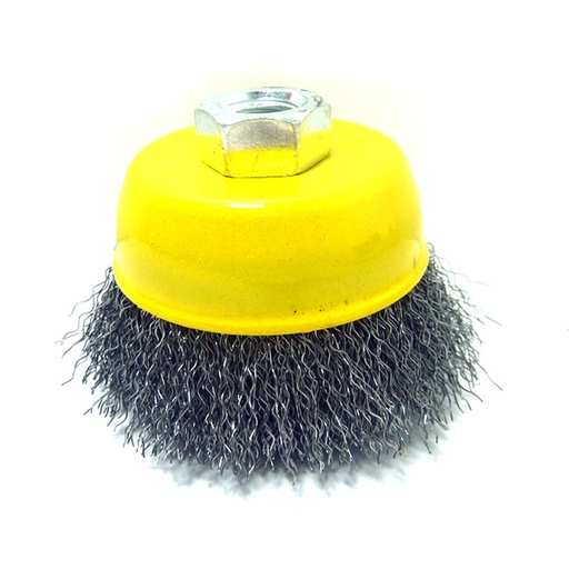 [6209] CEPILLO DE COPA ENTORCHADO 3" ROSCA 5/8 SECURITY
