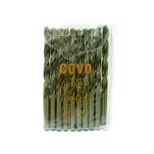 [6329] MECHA PARA HIERRO 1/4" 10 PIEZAS COVO