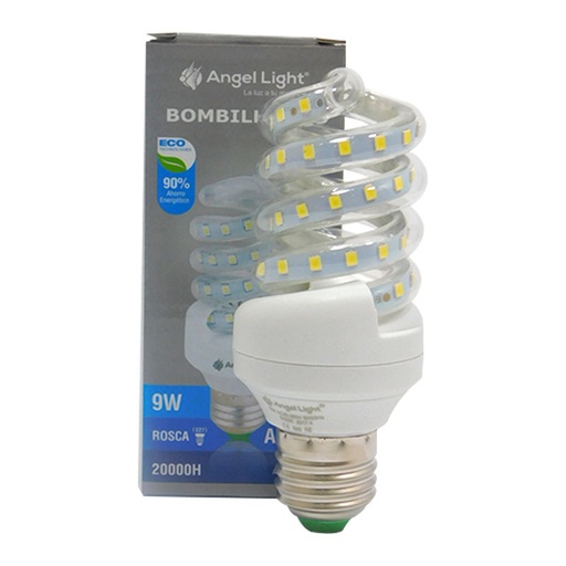 [6433] BOMBILLO LED ESPIRAL 9W ANGEL LIGHT