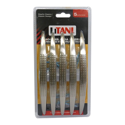 [6493] JUEGO DE TIRADORES 5PZAS 160MM LITANI