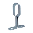 SOPORTE INTERMEDIO OVAL DE ALUMINIO NATURAL 14 MM X 30 MM (F) TAURO