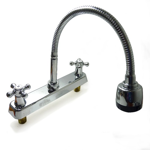 [6583] GRIFERIA PARA FREGADERO 8" CUELLO FLEXIBLE GRIVEN