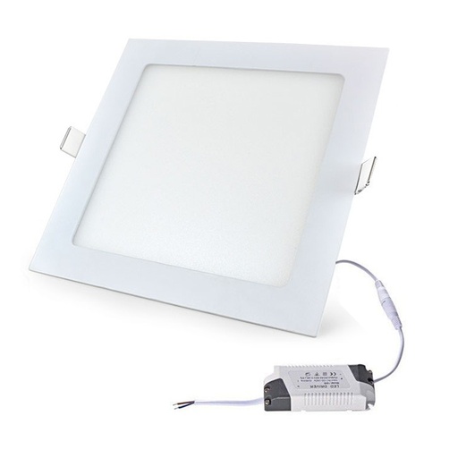 [6616] LAMPARA LED PARA EMPOTRAR CUADRADA 15W 7.5" VOLTAGE
