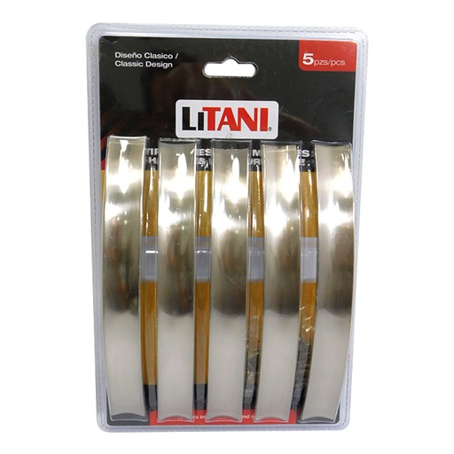 [6739] JUEGO DE TIRADORES 5PZAS 160MM LITANI