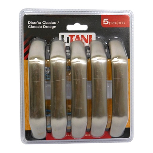 [6741] JUEGO DE TIRADORES 5PZAS 128MM LITANI