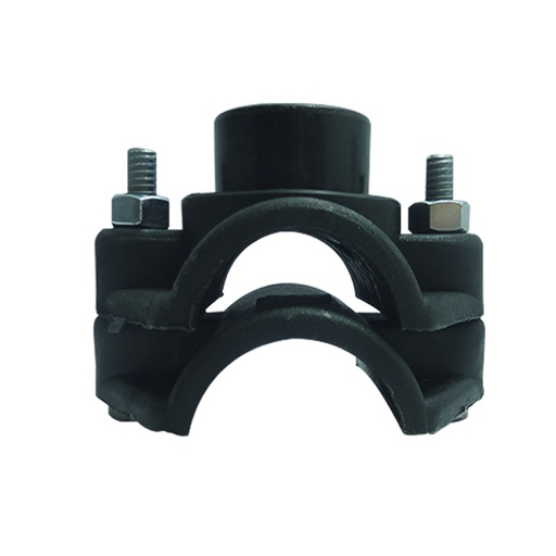 [6846] ABRAZADERA SENC 75MM 2 1/2" SALIDA 1" PARA RIEGO