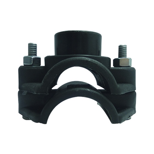 [6847] ABRAZADERA SENC 75MM 2 1/2" SALIDA 1 1/2" PARA RIEGO