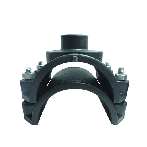 [6850] ABRAZADERA SENCILLA 90MM 3" SALIDA 3/4" PARA RIEGO FAPLAST
