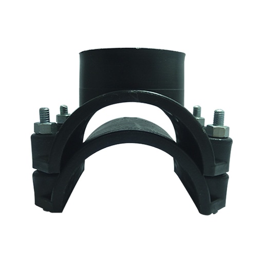 [6858] ABRAZADERA SENCILLA 110MM 4" SALIDA 2" PARA RIEGO FAPLAST