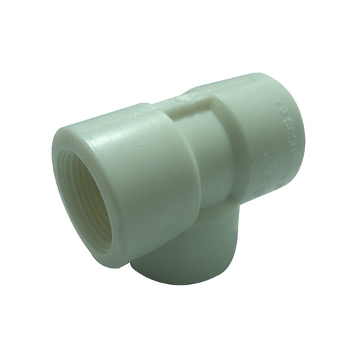 [6890] TEE PVC DE 1/2" CON ROSCA FAPLAST