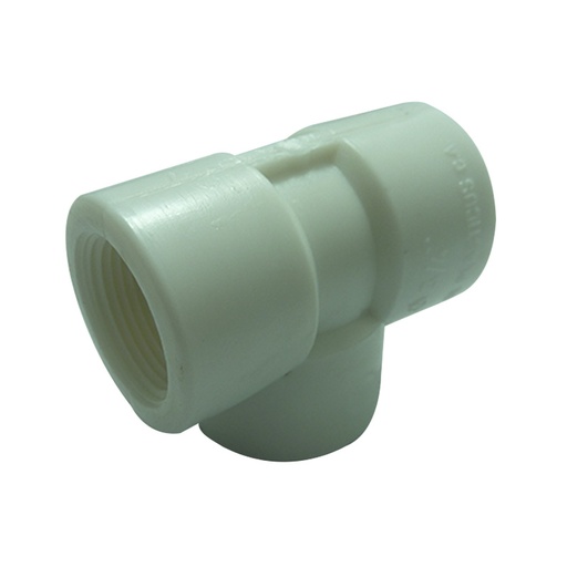 [6891] TEE PVC DE 3/4" CON ROSCA FAPLAST