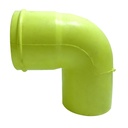 CODO X 90 CAMPANA-ESPIGA AGUA SERVIDA DIAMETRO 75MM ESPESOR 1,8MM EMP. 80 PZAS
