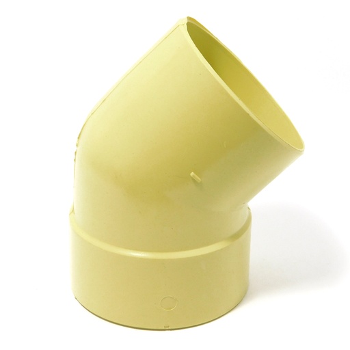 [7140] CODO 45GR PVC SANITARIO 110MM EXC TUBRICA