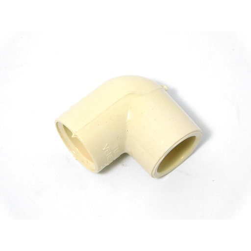 [7217] CODO 90GR CPVC PRES CTS 1/2" CXC TUBRICA AGUA CALIENTE