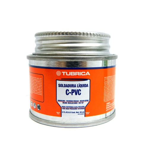 [7419] SOLDADURA CPVC PARA AGUA CALIENTE 1/64GL TUBRICA