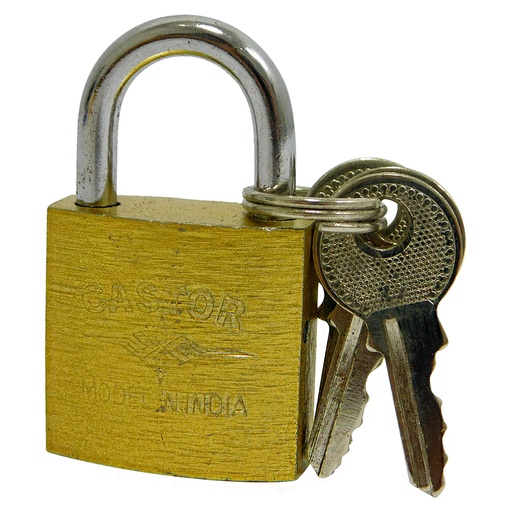 [7501] CANDADO 25MM HIERRO CASTOR