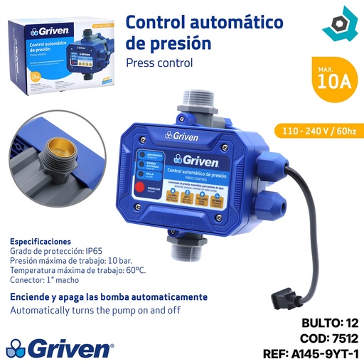 [7512] CONTROL AUTOMATICO PARA BOMBAS DE AGUA GRIVEN