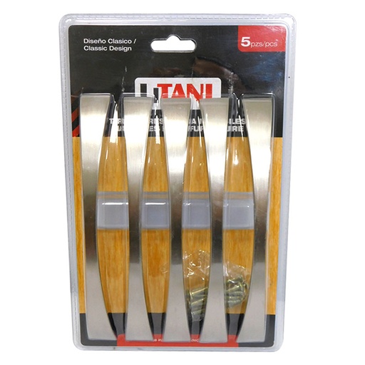 [7582] JUEGO DE TIRADORES 5PZAS 160MM LITANI