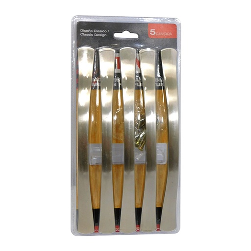 [7585] JUEGO DE TIRADORES 5PZAS 192MM LITANI