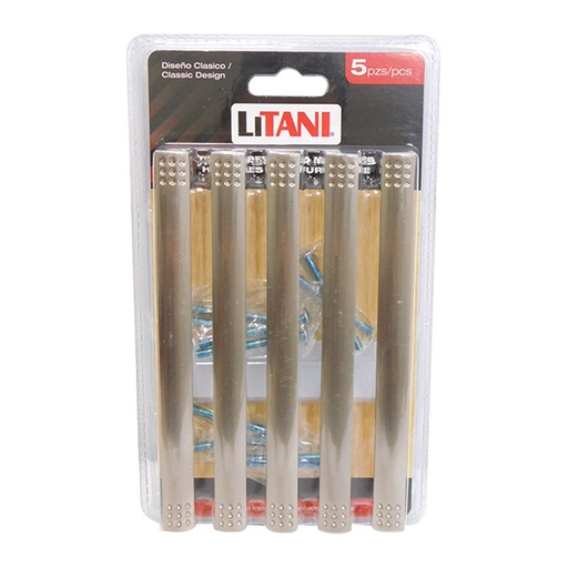 [7596] JUEGO DE TIRADORES 5PZAS 128MM LITANI