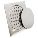 DESAGUE DE PISO 4" X 4" CON TAPA GRIVEN
