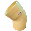 CODO 45GR PVC SANITARIO 160MM EXC DP