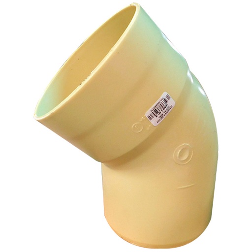 [7626] CODO 45GR PVC SANITARIO 160MM EXC DP