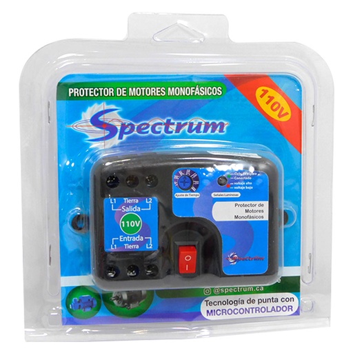 [7644] PROTECTOR DE VOLTAJE 110V PARA MOTORES MONOFASICOS SPECTRUM