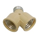 ADAPTADOR DOBLE PARA BOMBILLOS 110V TROEN