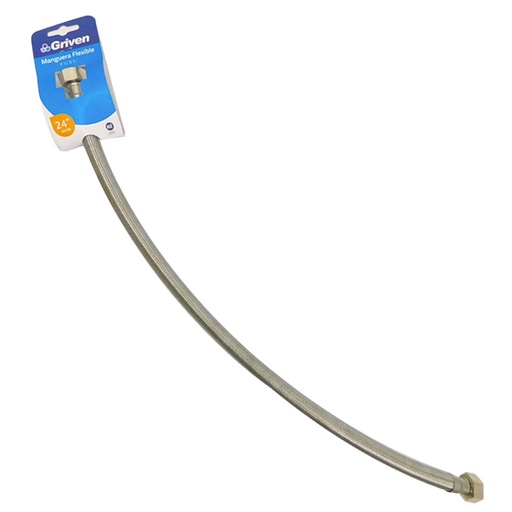 [7673] MANGUERA FLEXIBLE 60CM 1/2" X 1/2" PARA PLOMERIA GRIVEN