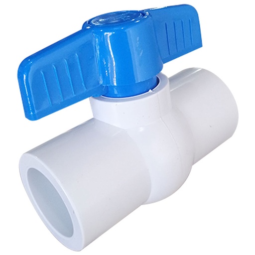 [7688] VALVULA 1" DE PVC SIN ROSCA TUBRICA